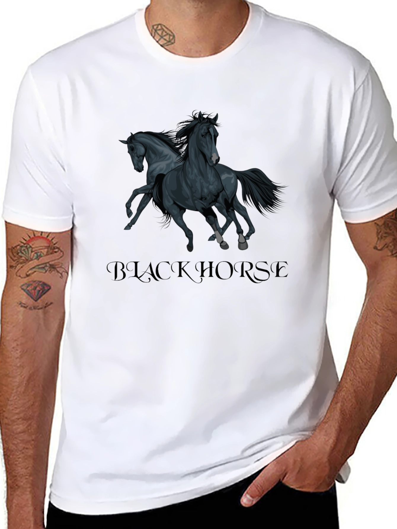 Black Horse Graphic Tee