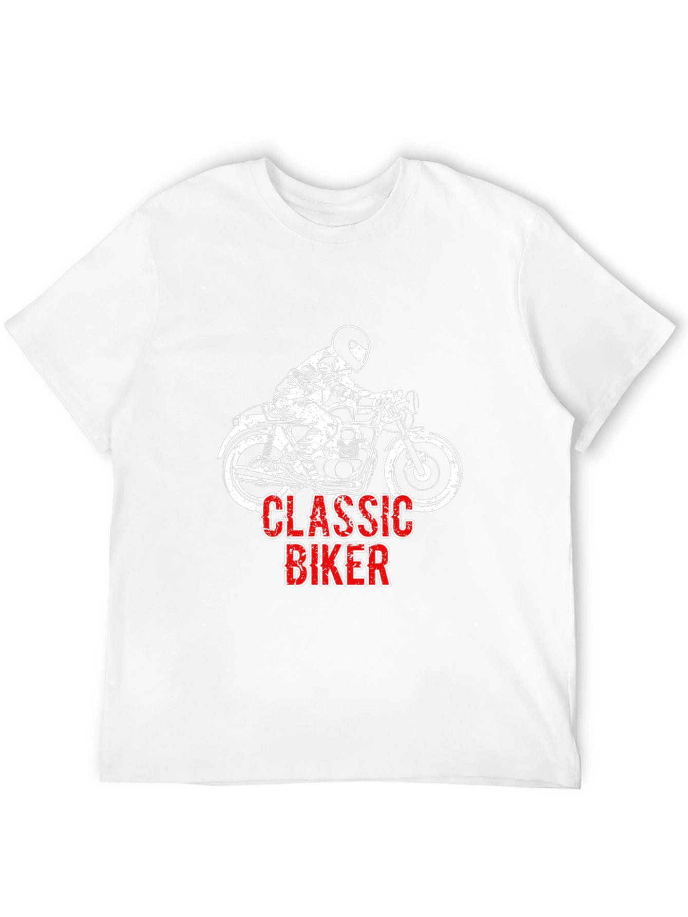 Classic Biker T-Shirt - Motorcycle Rider Graphic Tee