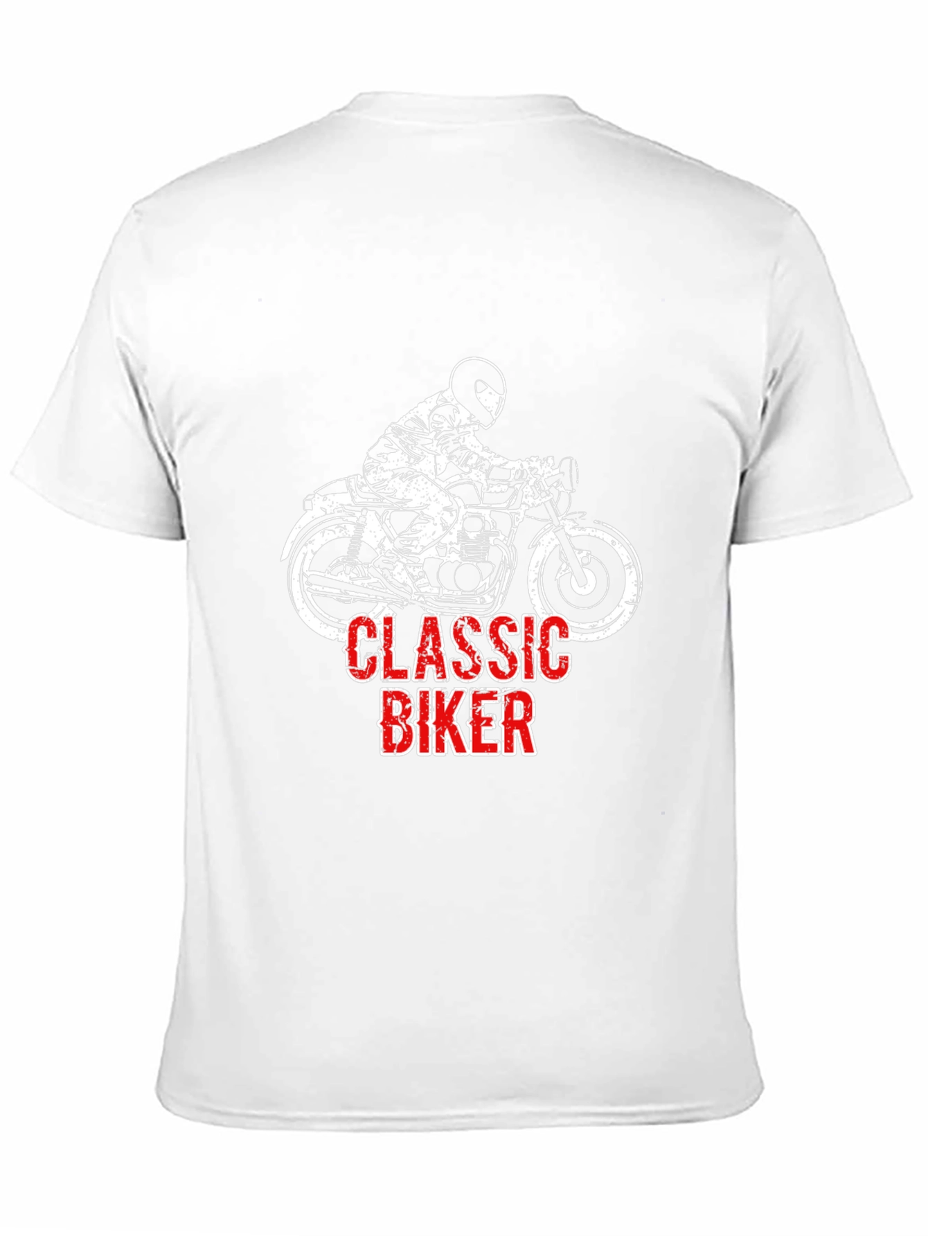 Classic Biker T-Shirt - Motorcycle Rider Graphic Tee
