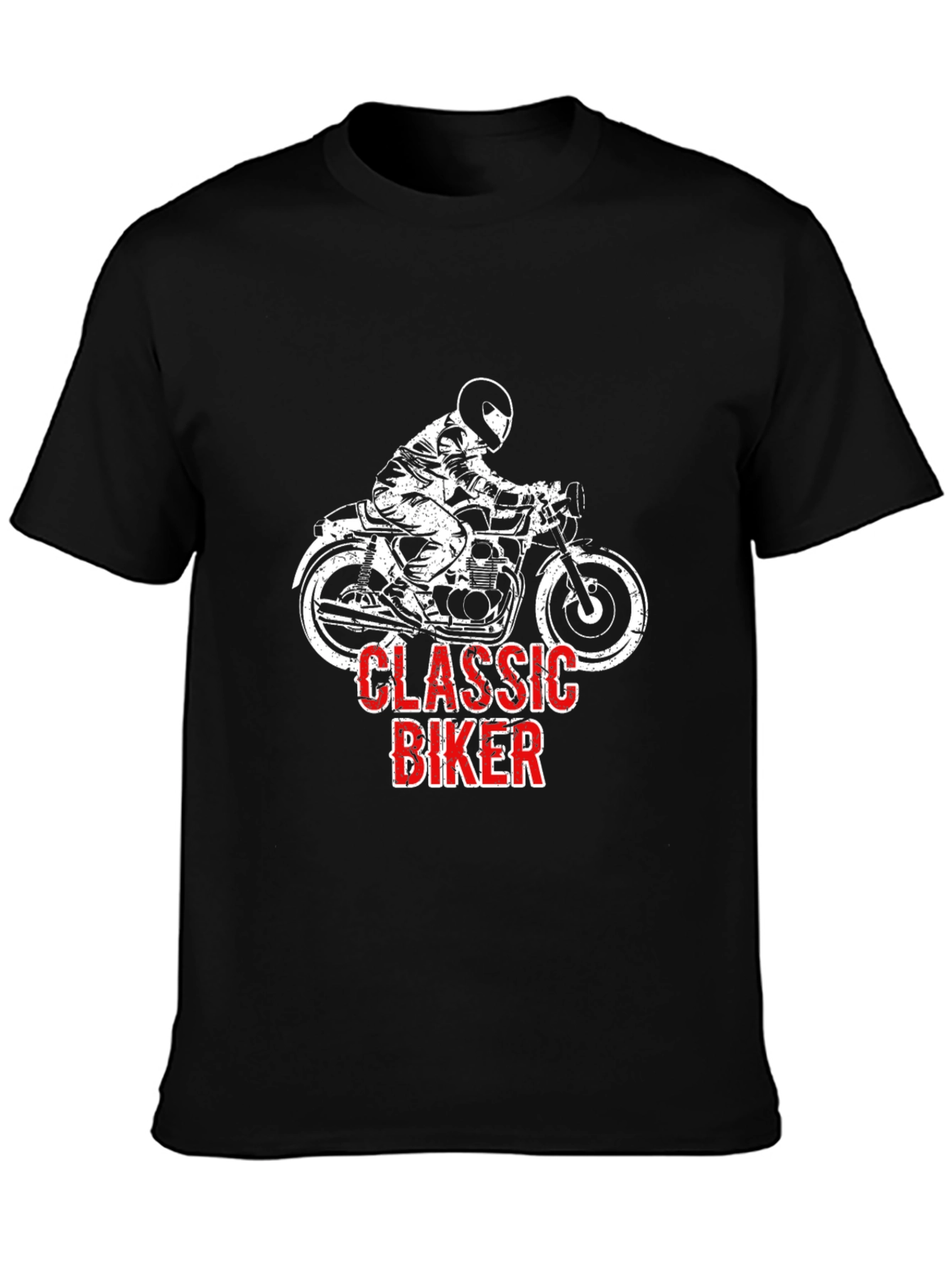Classic Biker T-Shirt - Motorcycle Rider Graphic Tee