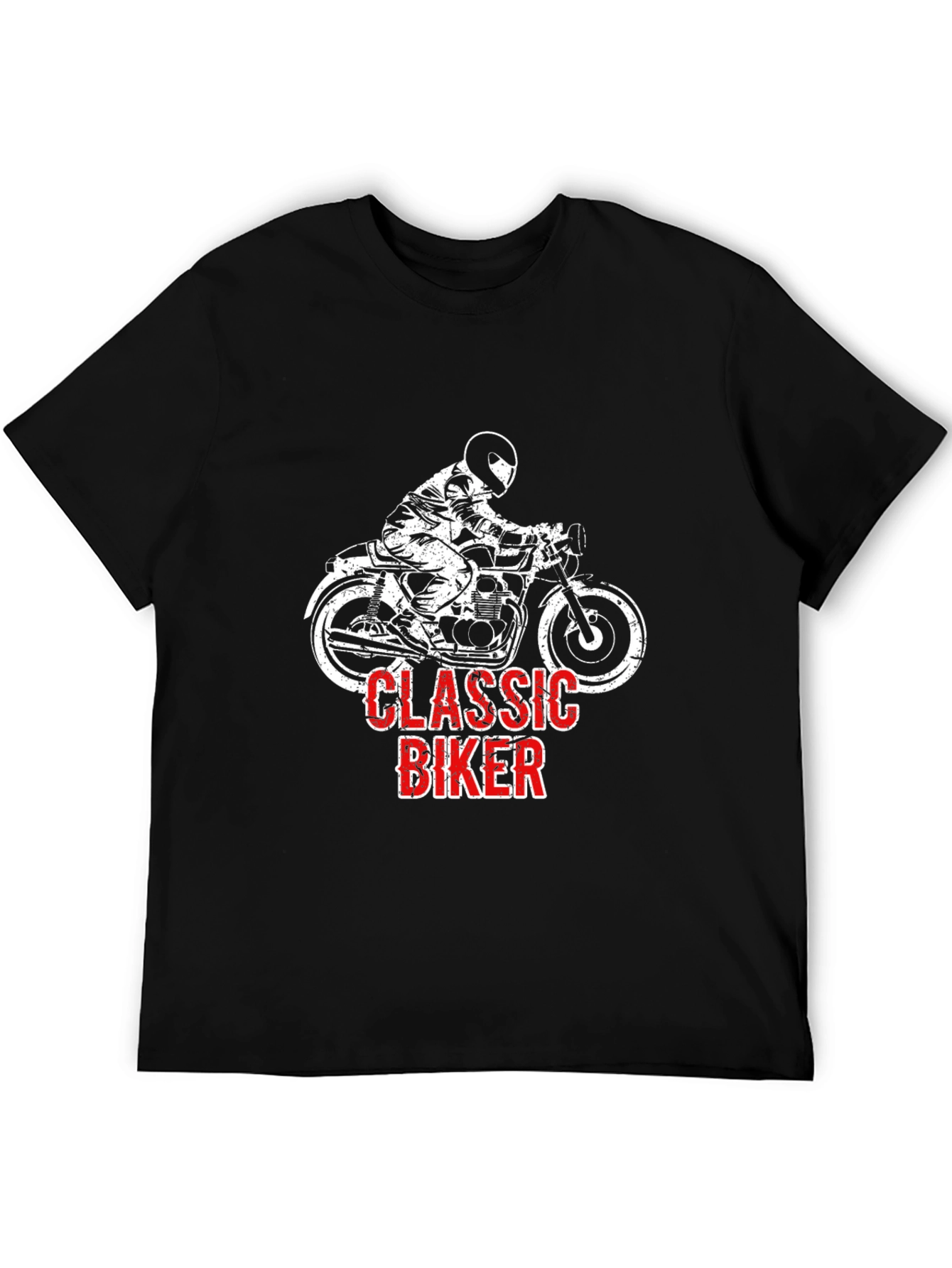 Classic Biker T-Shirt - Motorcycle Rider Graphic Tee