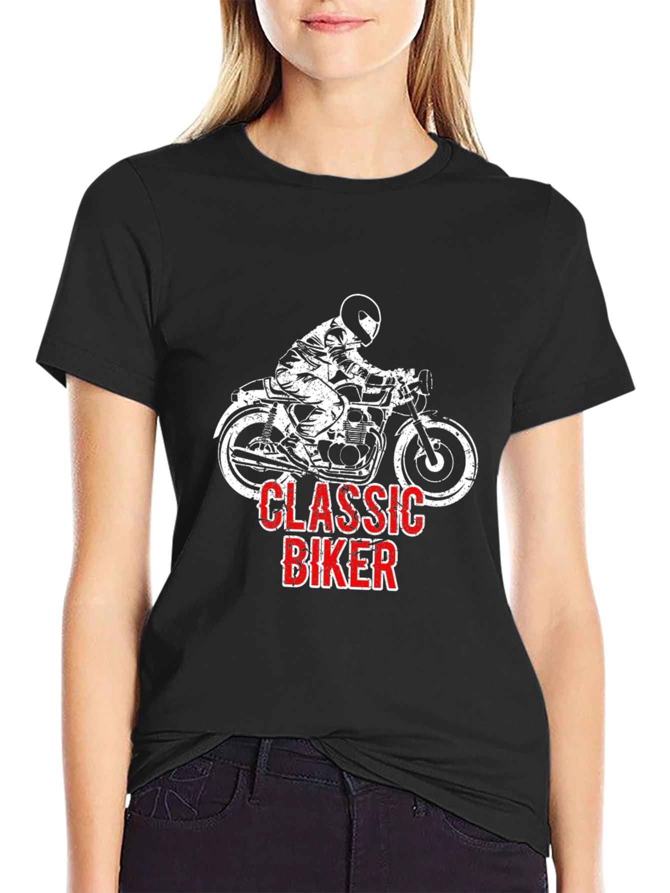 Classic Biker T-Shirt - Motorcycle Rider Graphic Tee