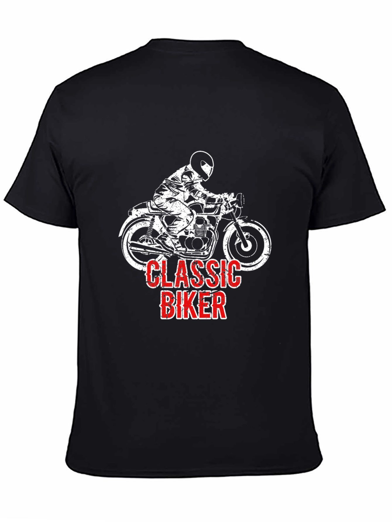 Classic Biker T-Shirt - Motorcycle Rider Graphic Tee