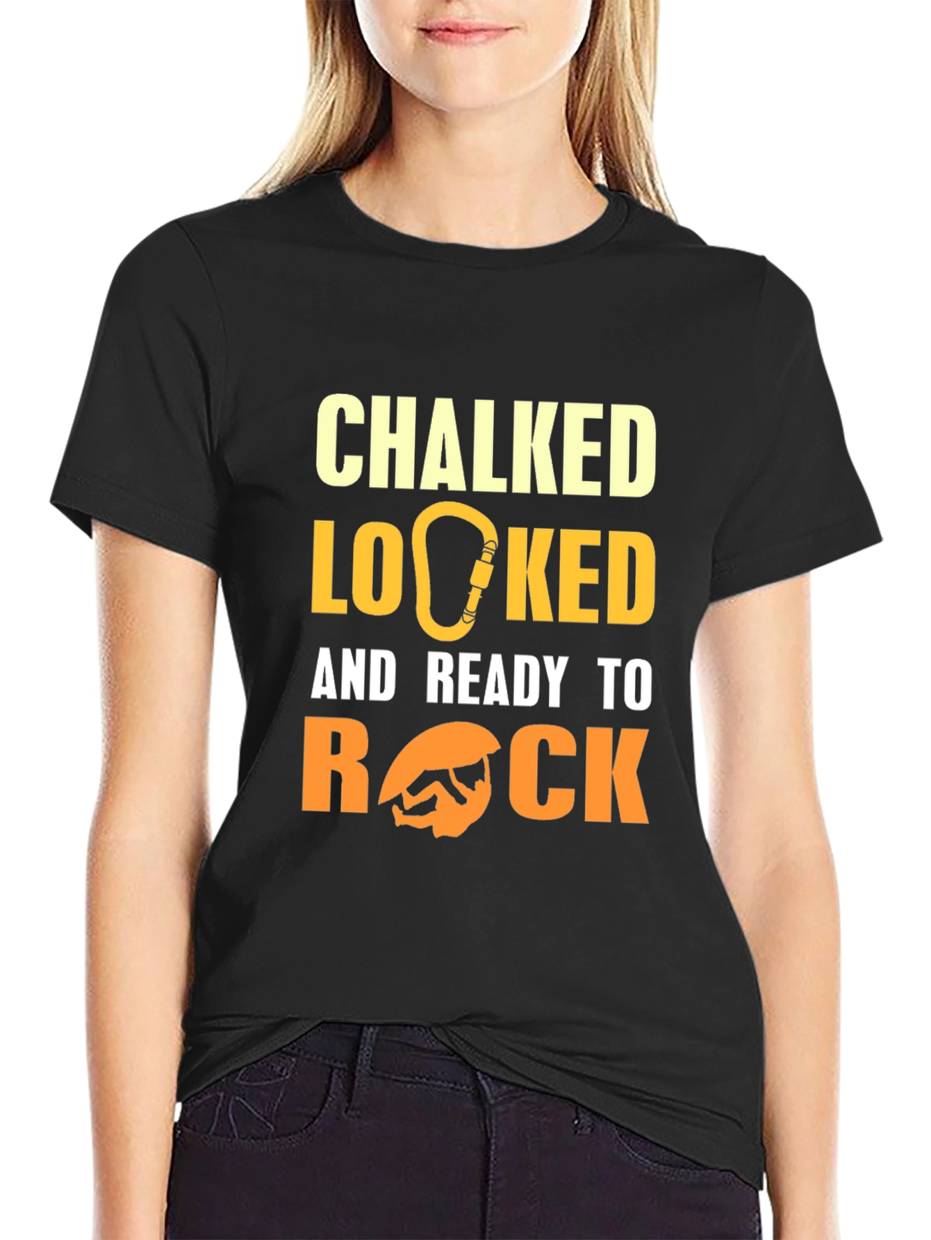 Chalked Locked & Ready to Rock Climbing T-Shirt