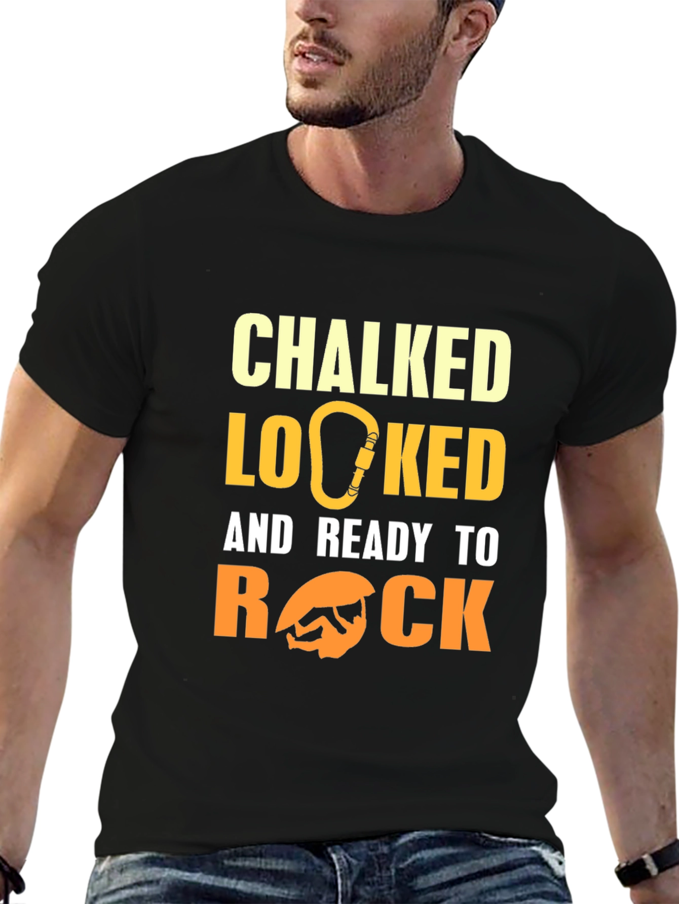 Chalked Locked & Ready to Rock Climbing T-Shirt