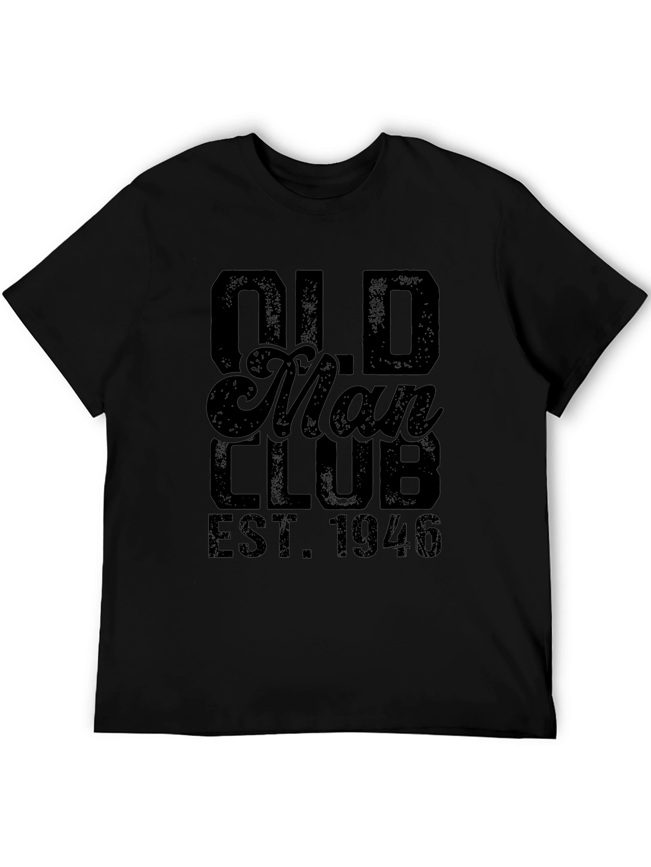 Old Man Club EST. 1946 Black Graphic Tee