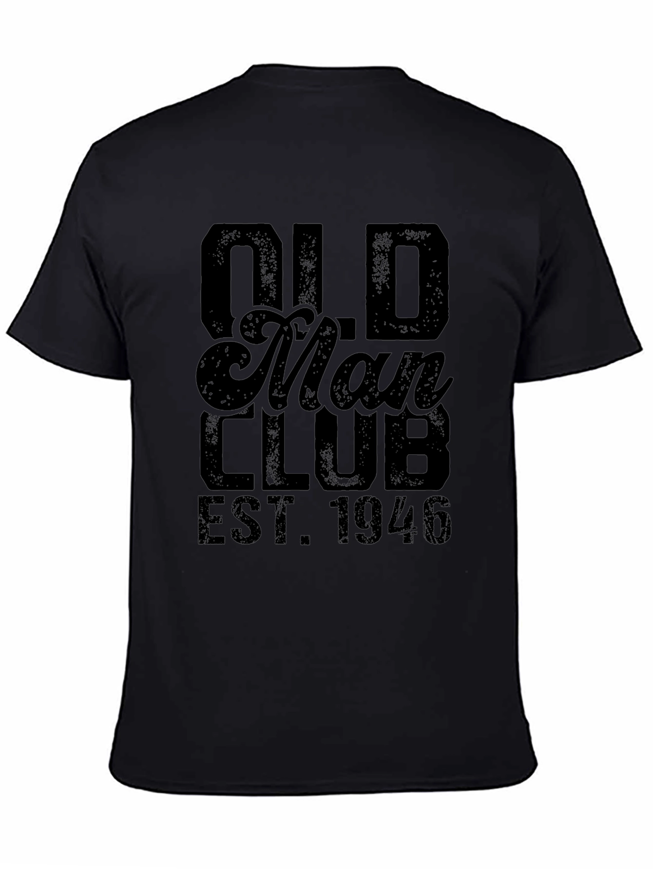 Old Man Club EST. 1946 Black Graphic Tee