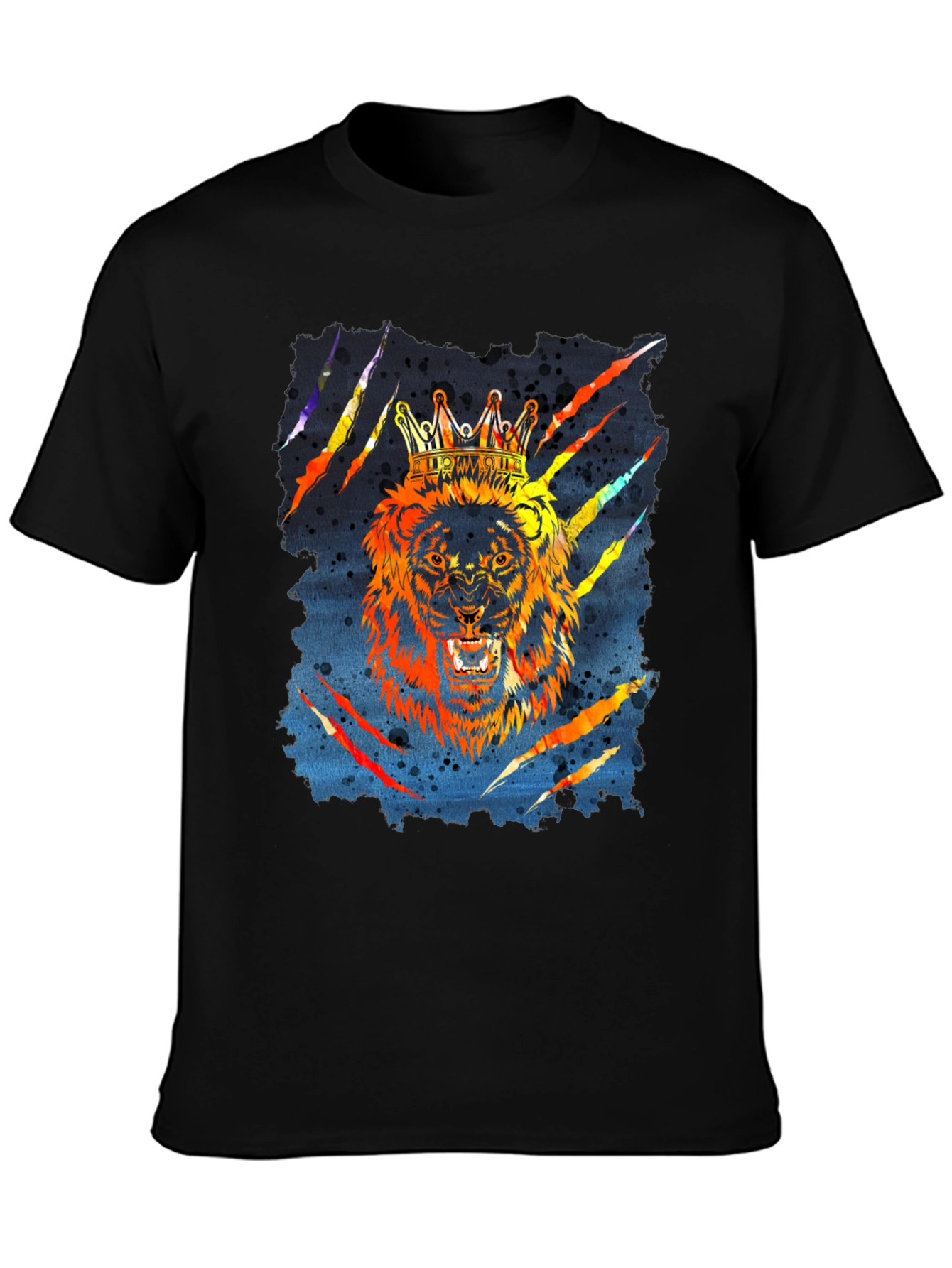 King Lion Graphic T-Shirt - Mens Black Tee