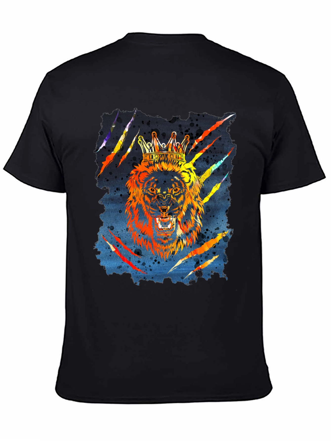 King Lion Graphic T-Shirt - Mens Black Tee
