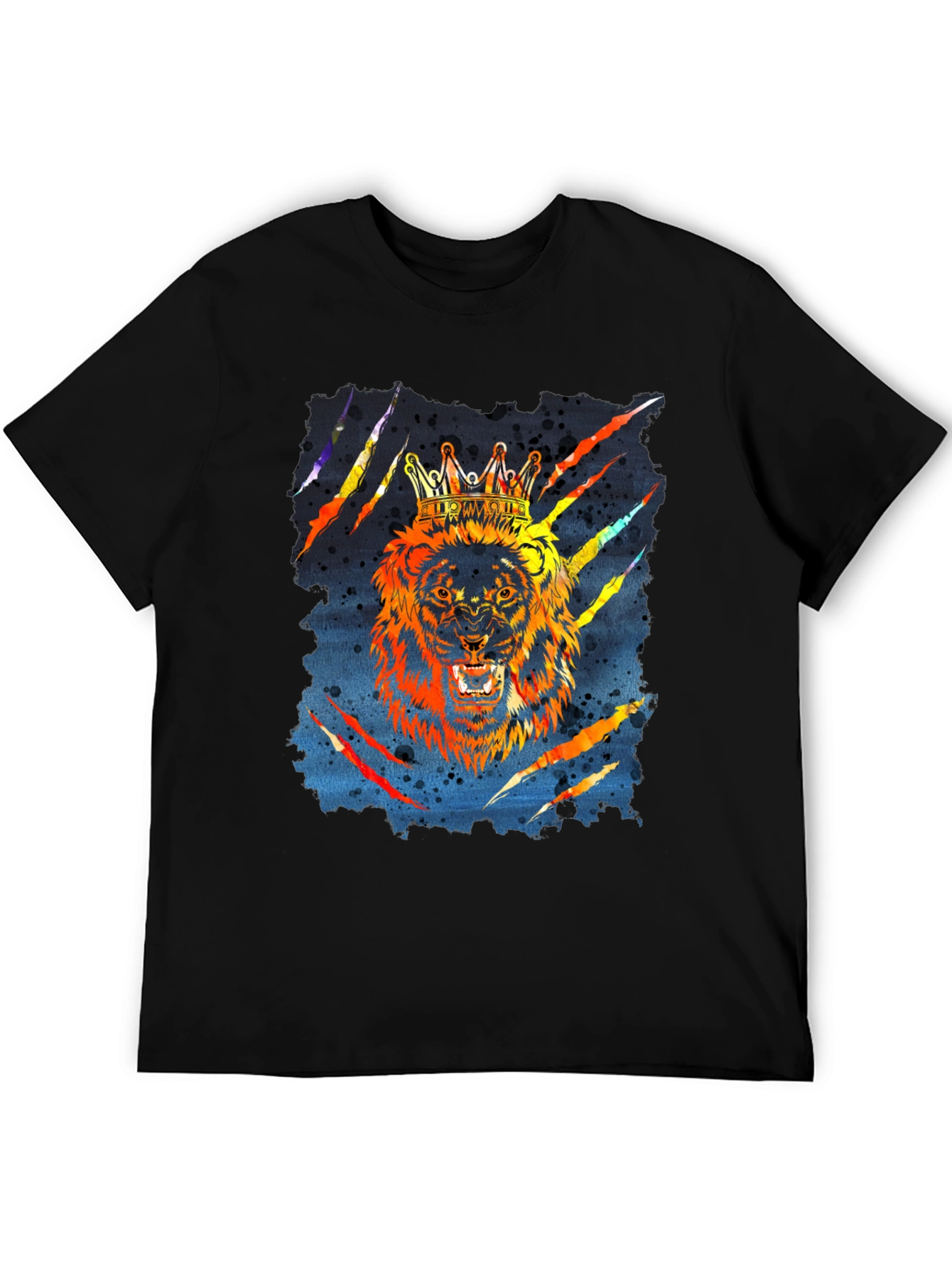 King Lion Graphic T-Shirt - Mens Black Tee