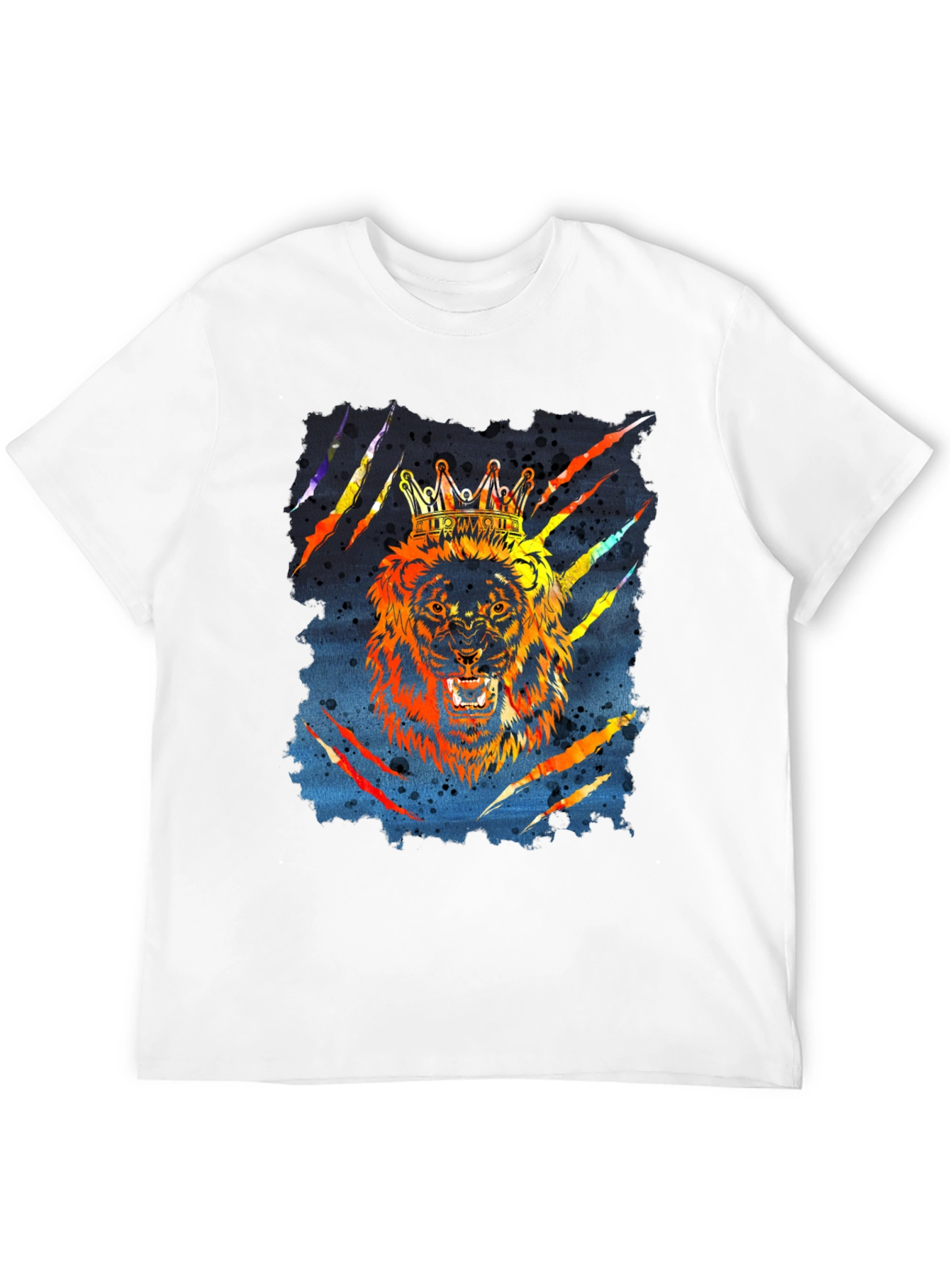 King Lion Graphic T-Shirt - Mens Black Tee