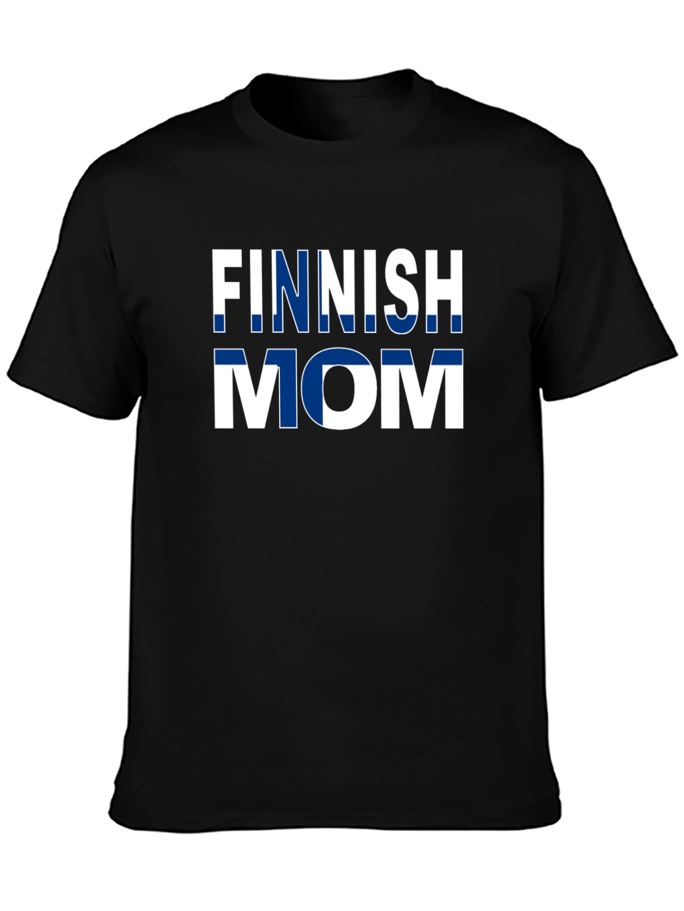 Finnish Mom T-Shirt - Finland Flag Design