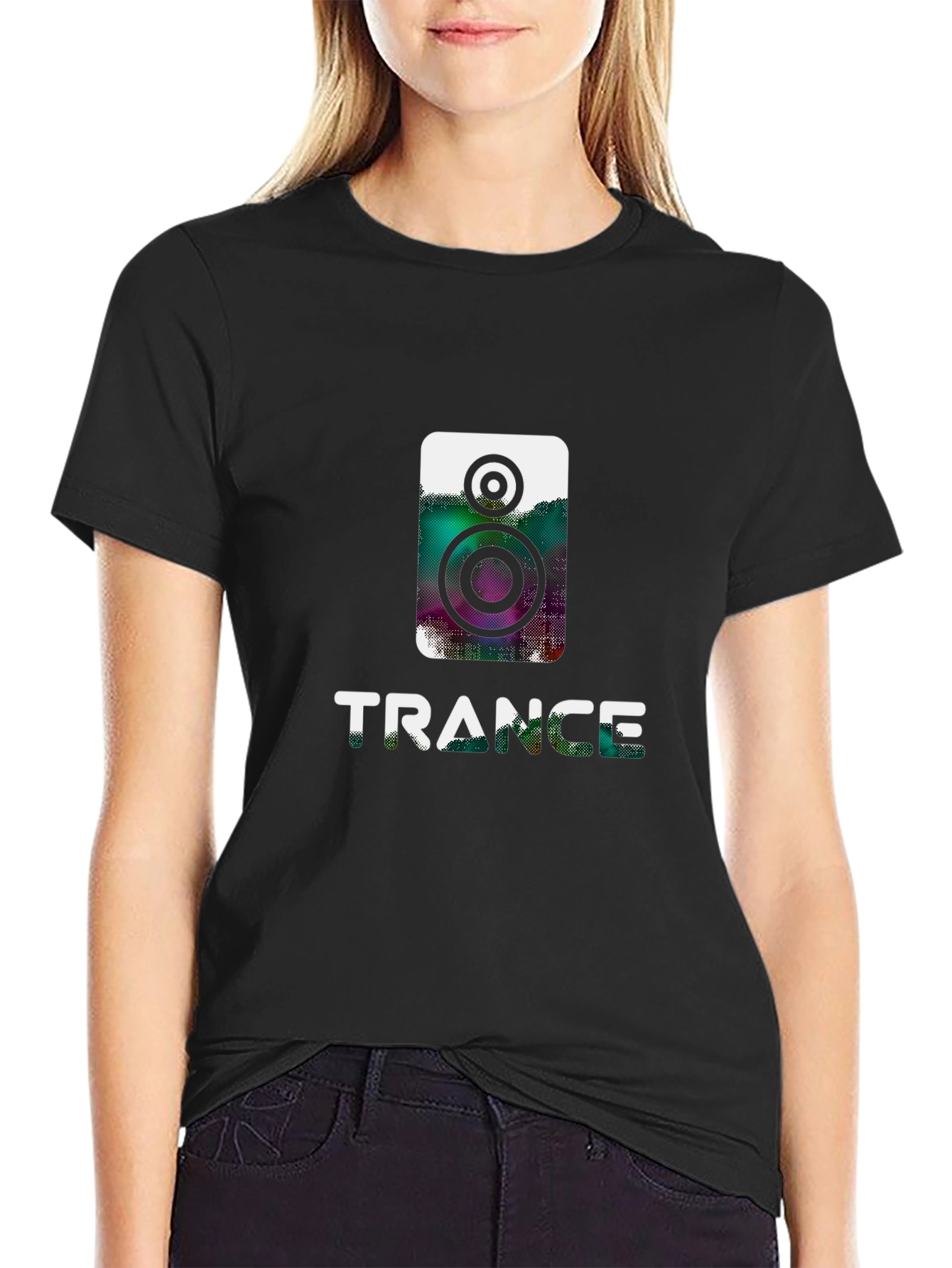 Trance Music Graphic Tee - Black Cotton Shirt