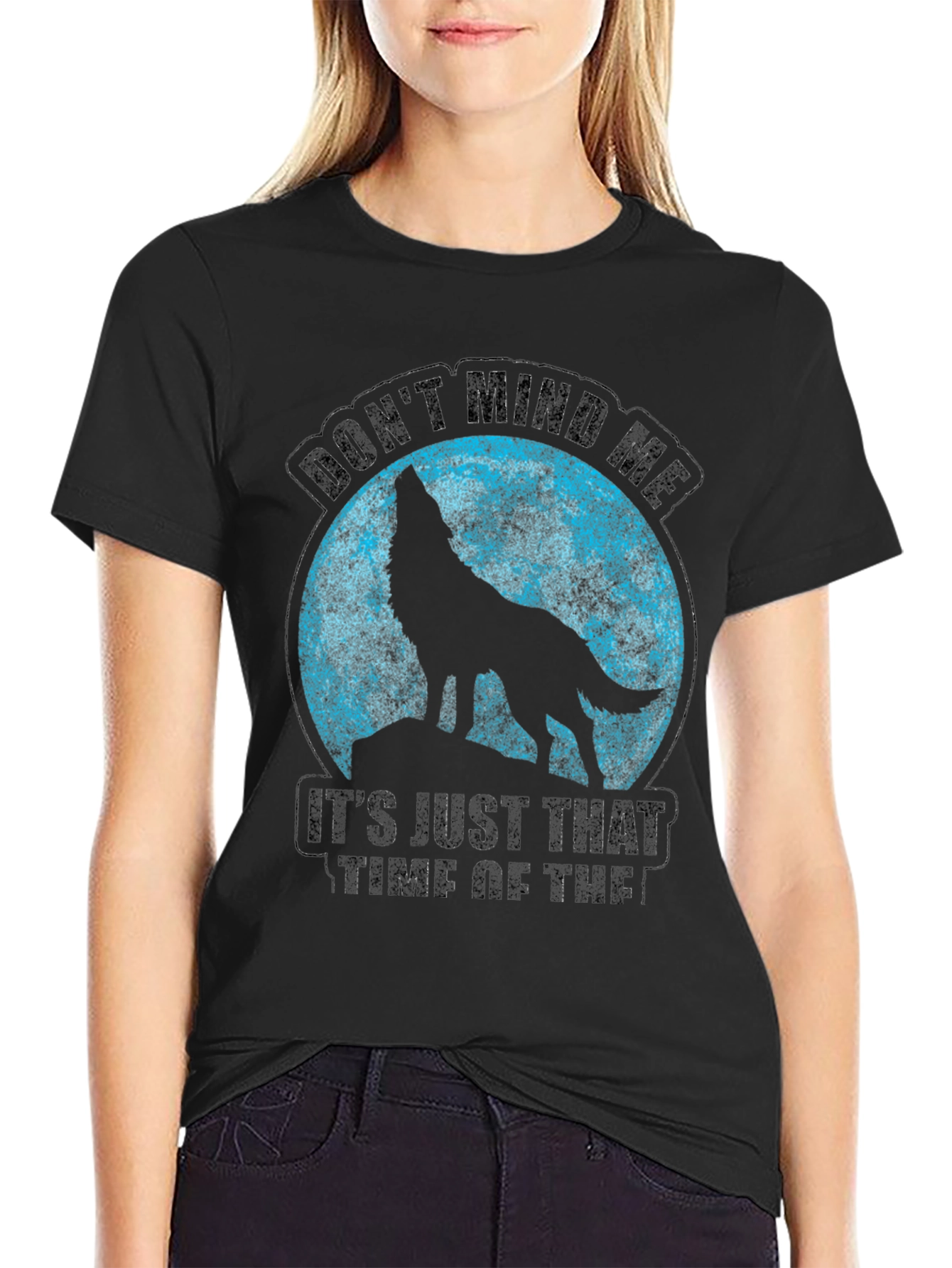 Wolf Moon T-Shirt - Dont Mind Me Funny Tee