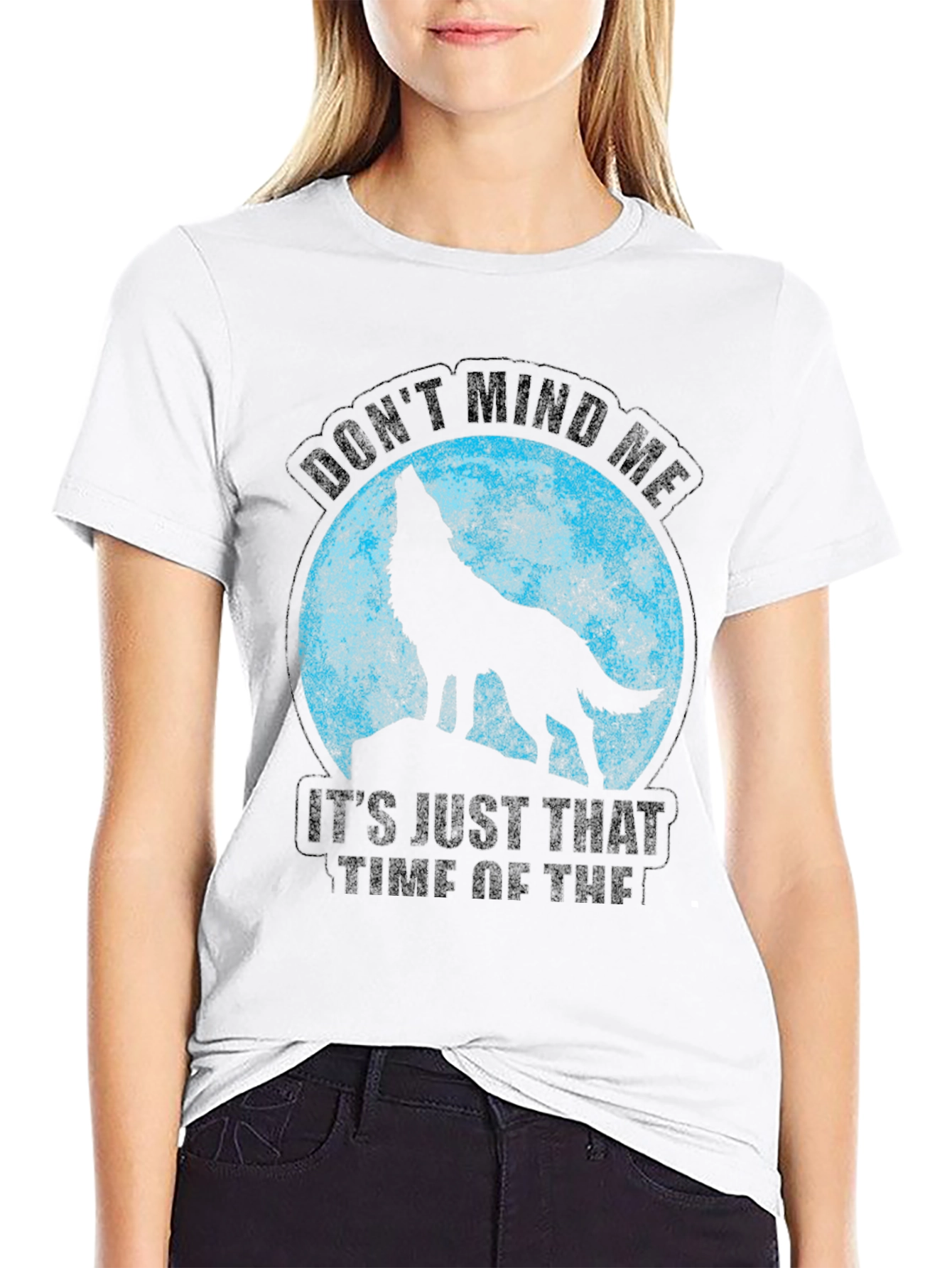 Wolf Moon T-Shirt - Dont Mind Me Funny Tee