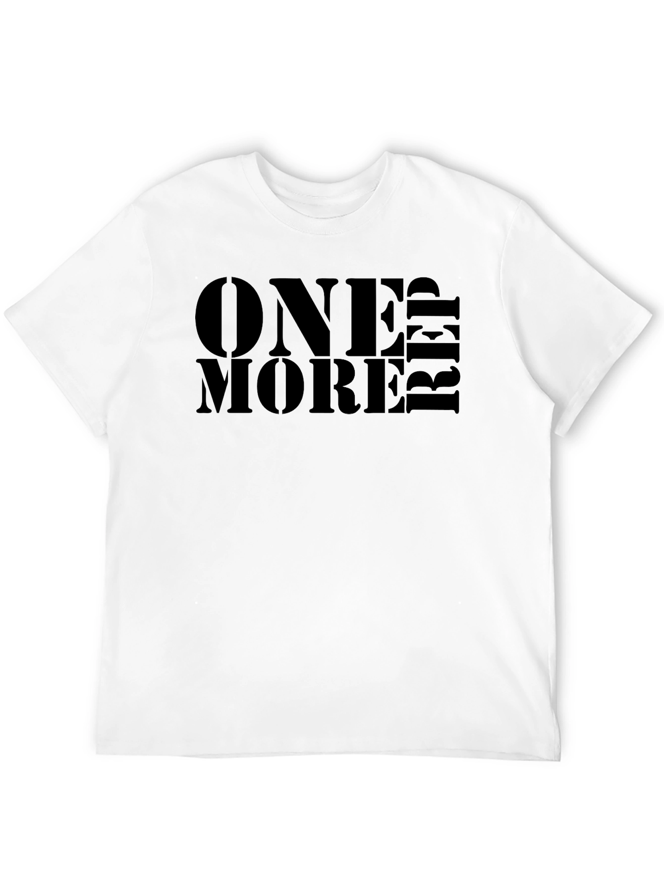 One More Rep Black Graphic Tee