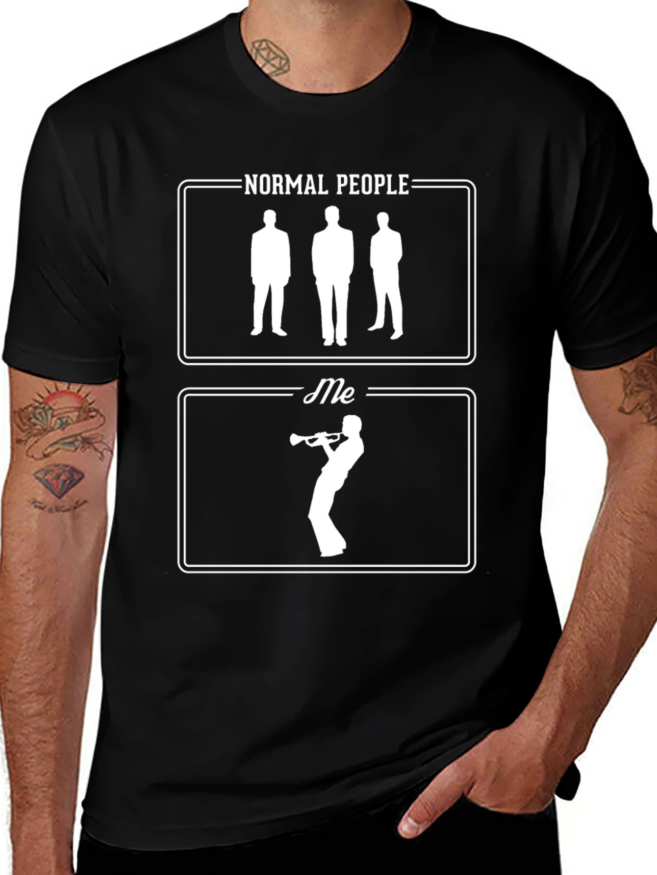 Normal People vs. Me Trumpet T-Shirt