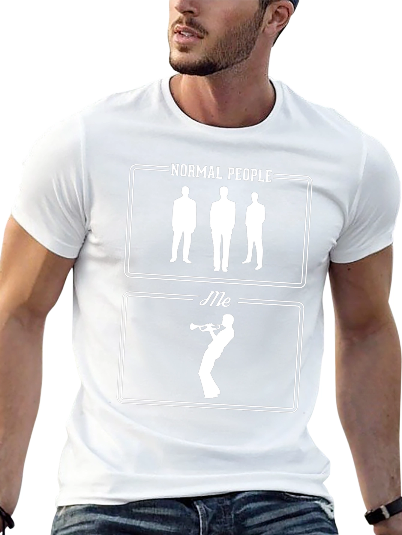 Normal People vs. Me Trumpet T-Shirt