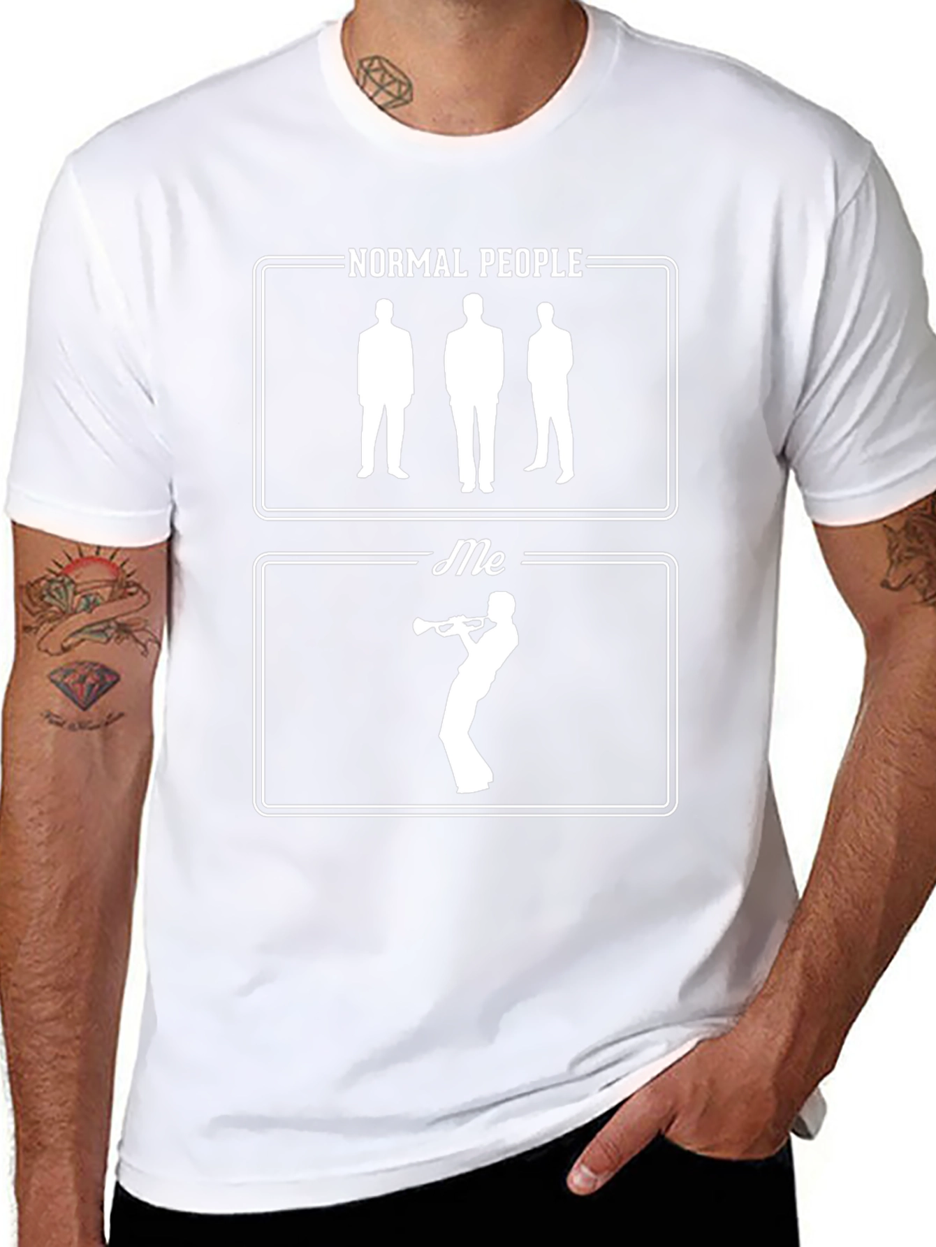 Normal People vs. Me Trumpet T-Shirt