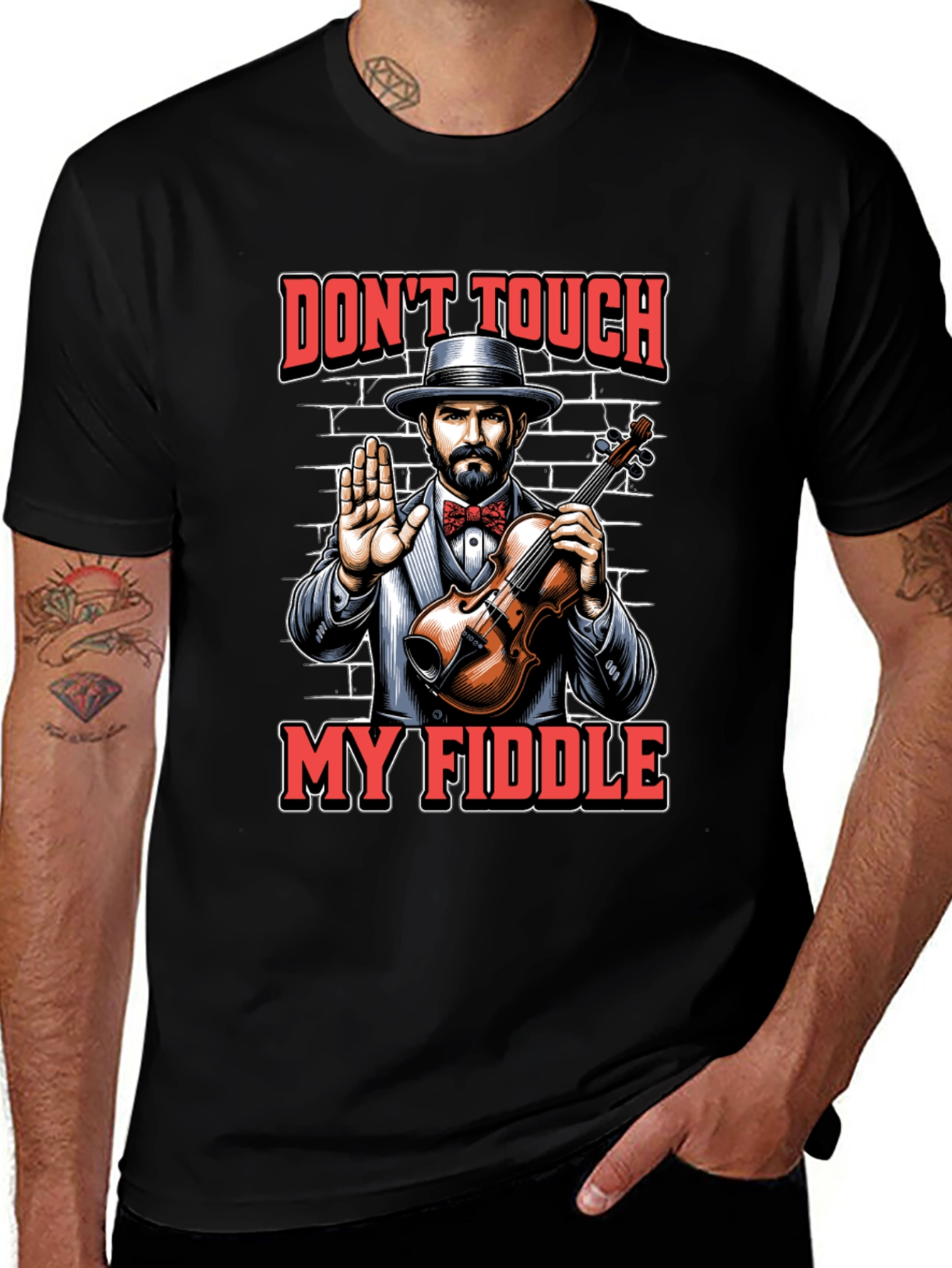 Dont Touch My Fiddle Graphic Tee