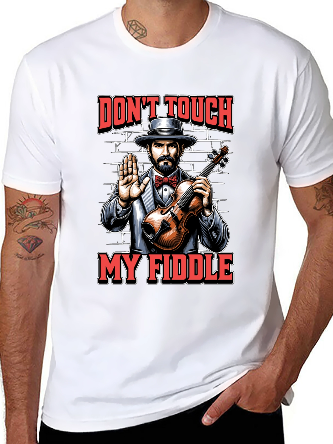 Dont Touch My Fiddle Graphic Tee