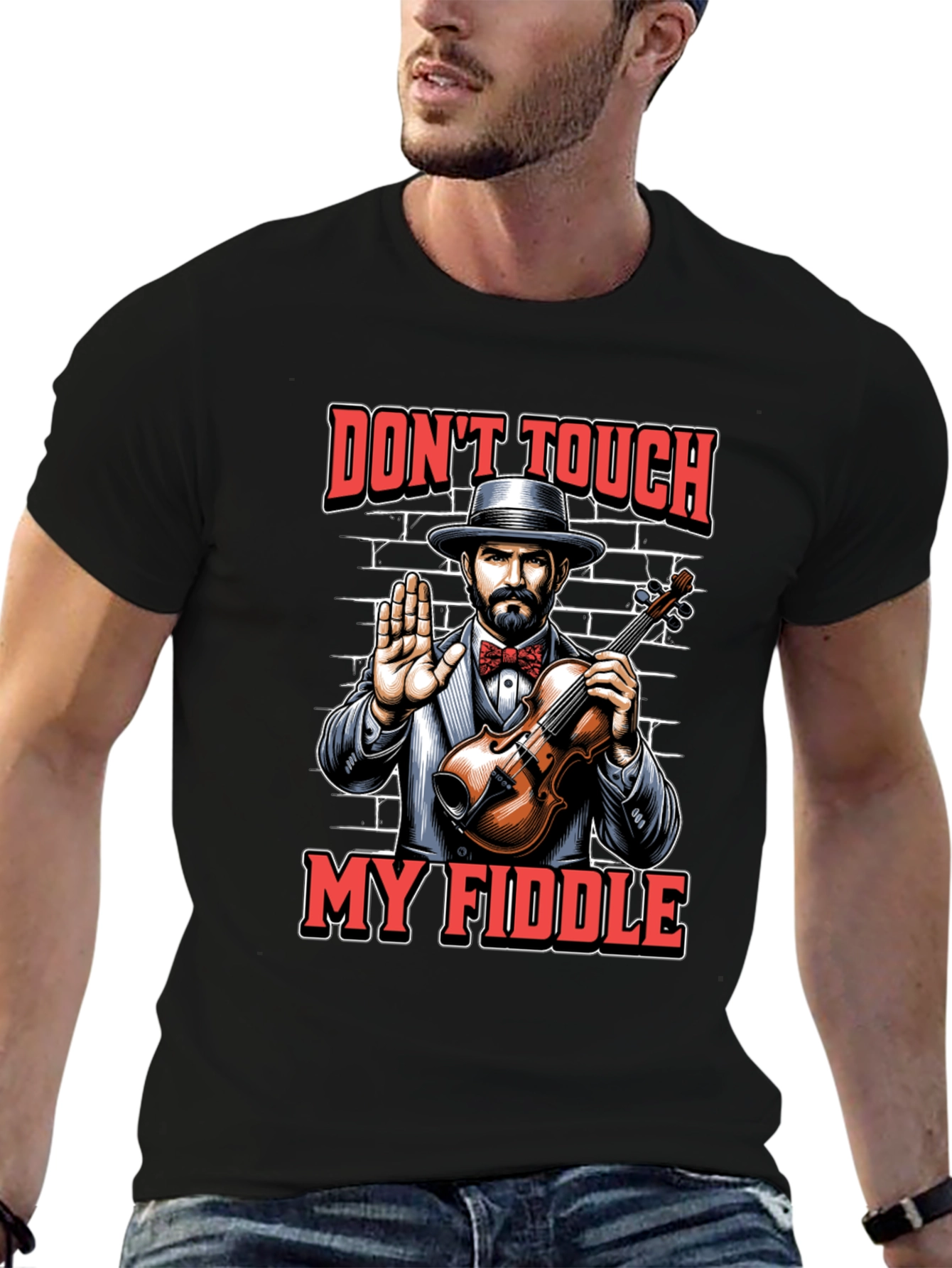 Dont Touch My Fiddle Graphic Tee