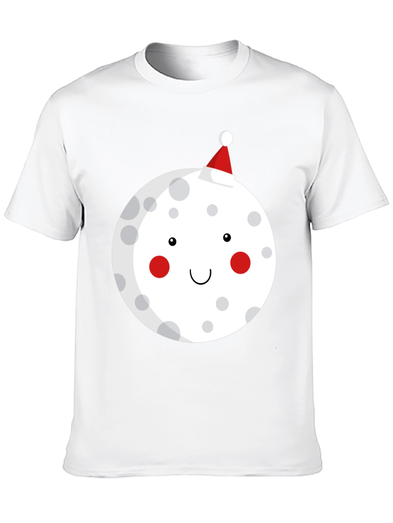 Festive Moon Graphic T-Shirt - Holiday Cheer!