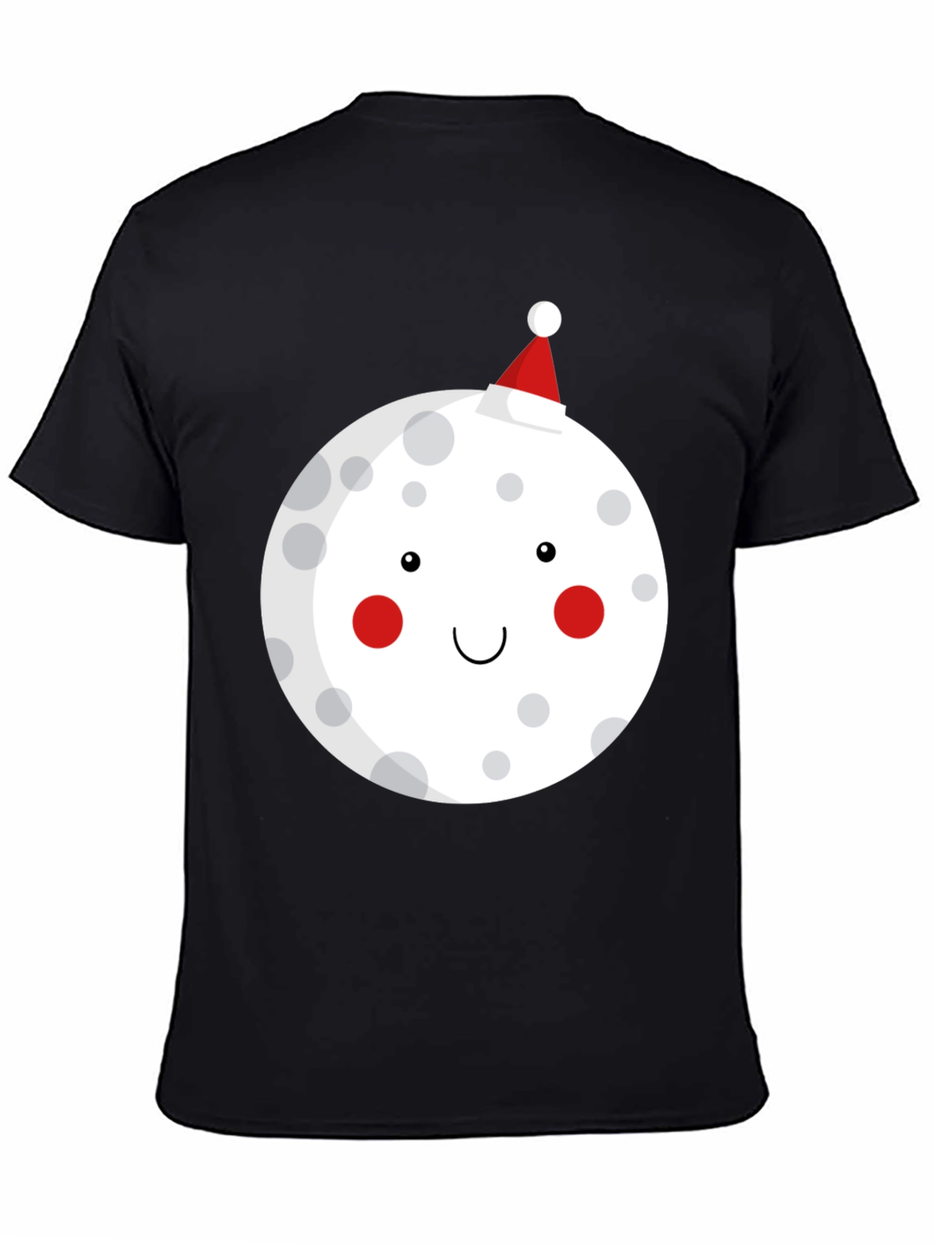Festive Moon Graphic T-Shirt - Holiday Cheer!