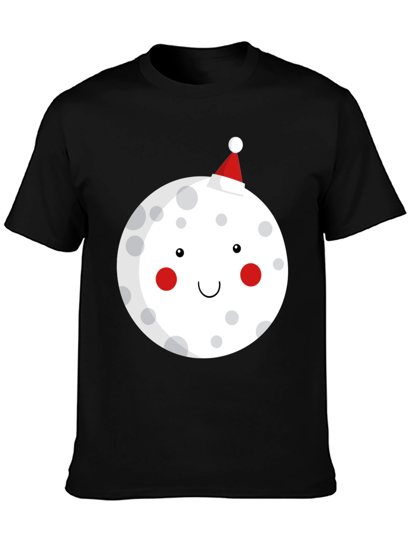 Festive Moon Graphic T-Shirt - Holiday Cheer!