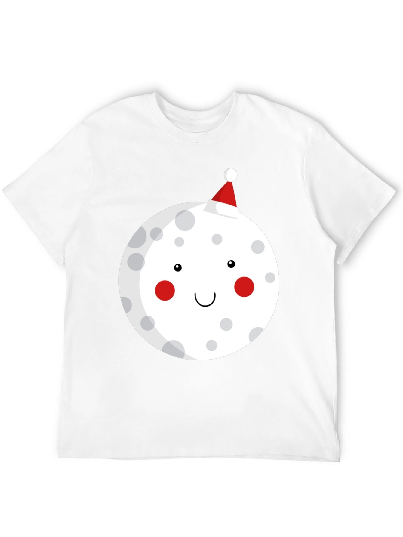 Festive Moon Graphic T-Shirt - Holiday Cheer!