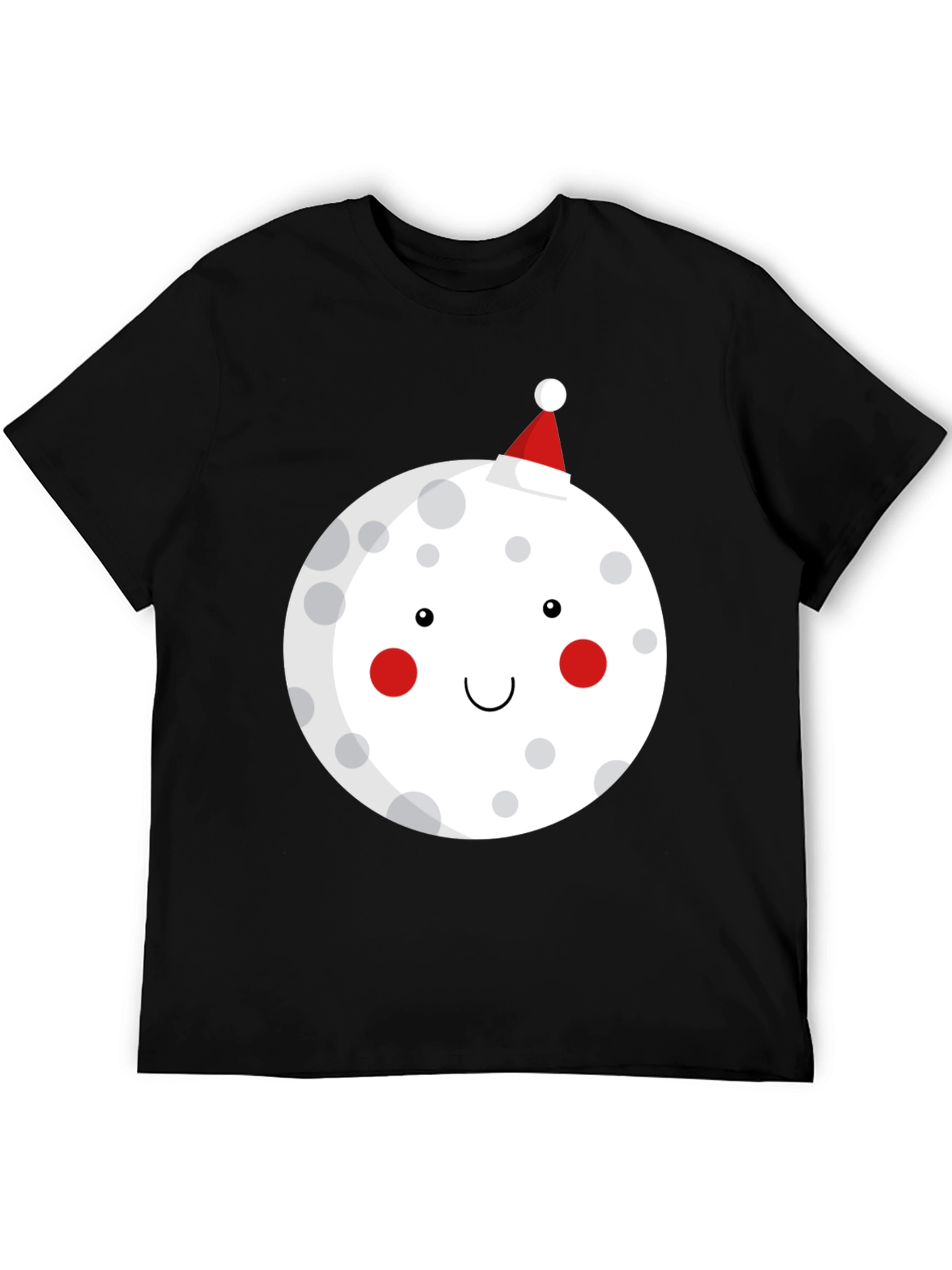 Festive Moon Graphic T-Shirt - Holiday Cheer!