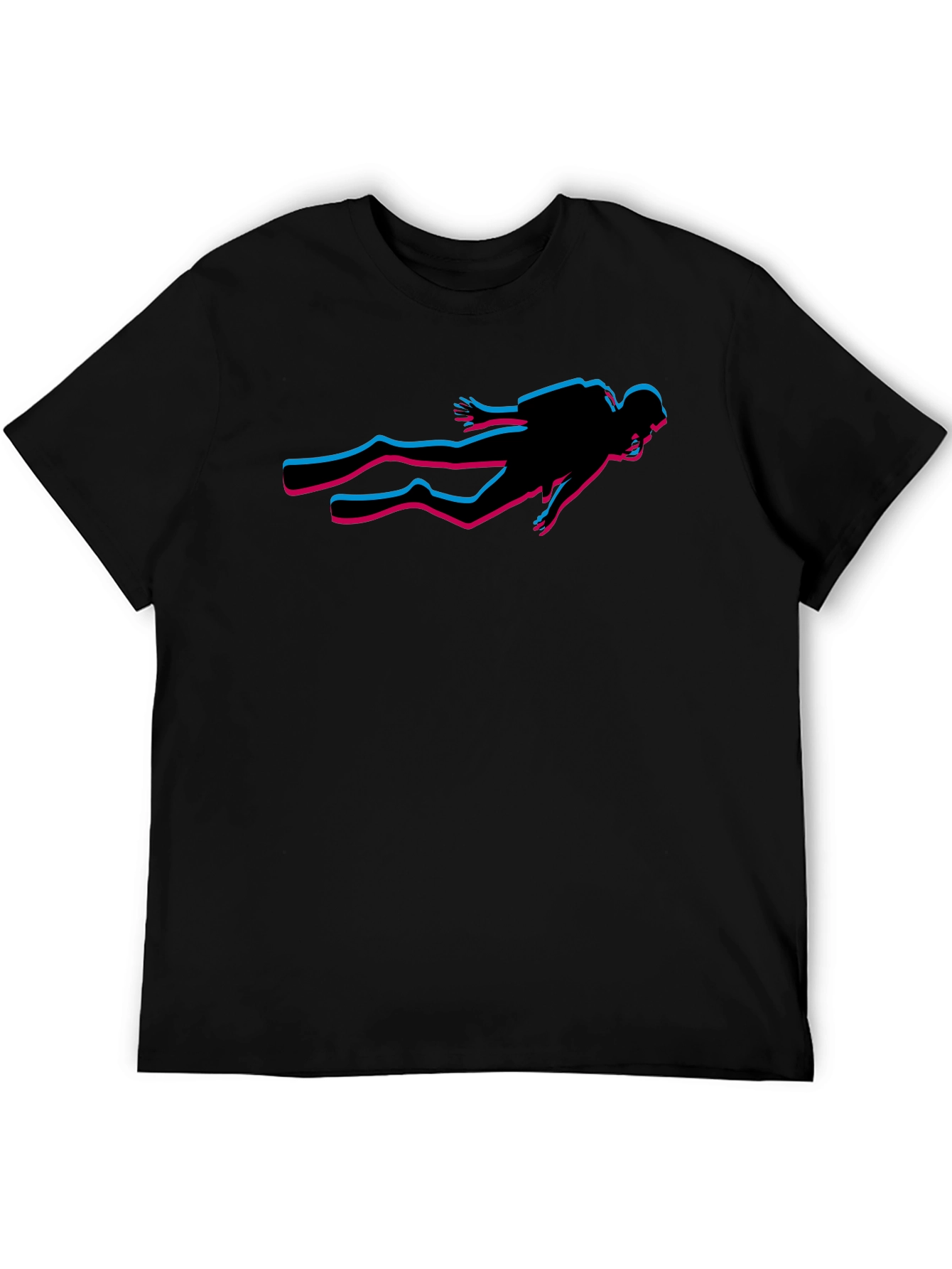 Diver Glitch T-Shirt - Stylish Graphic Tee