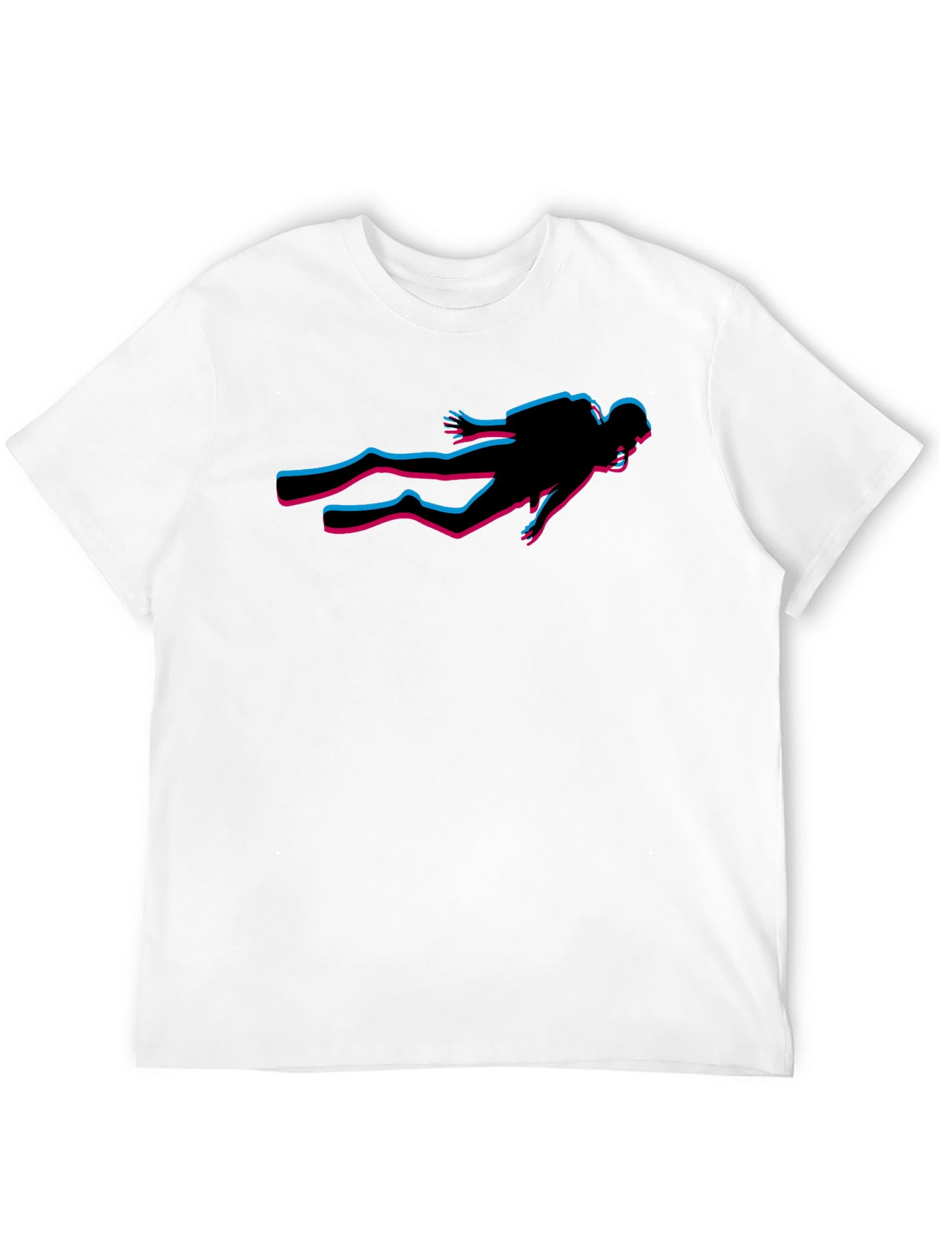 Diver Glitch T-Shirt - Stylish Graphic Tee