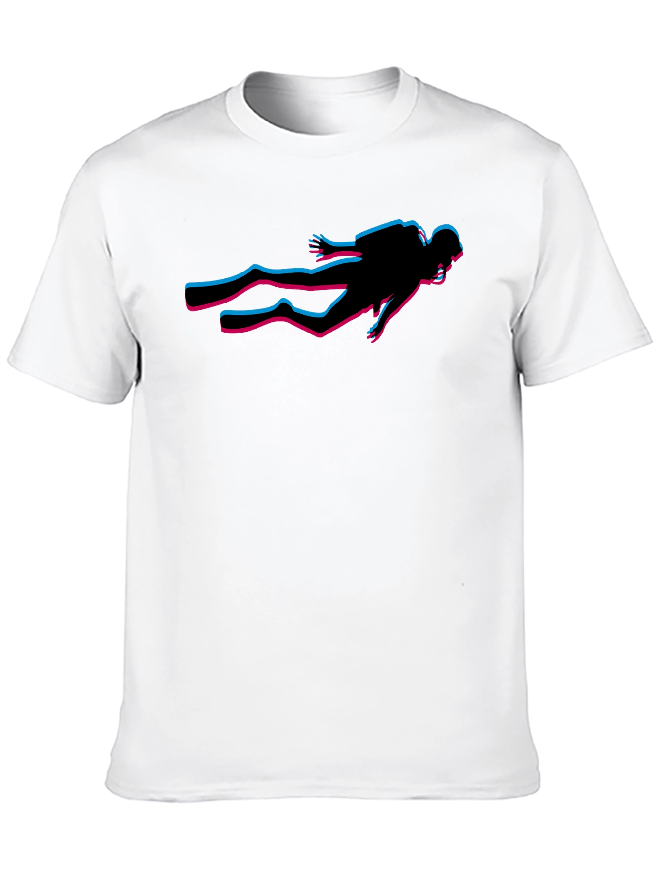 Diver Glitch T-Shirt - Stylish Graphic Tee