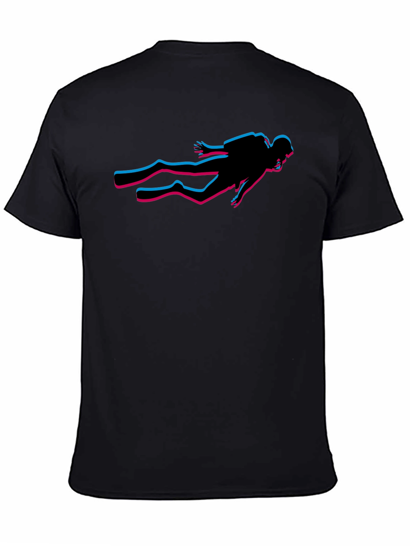 Diver Glitch T-Shirt - Stylish Graphic Tee