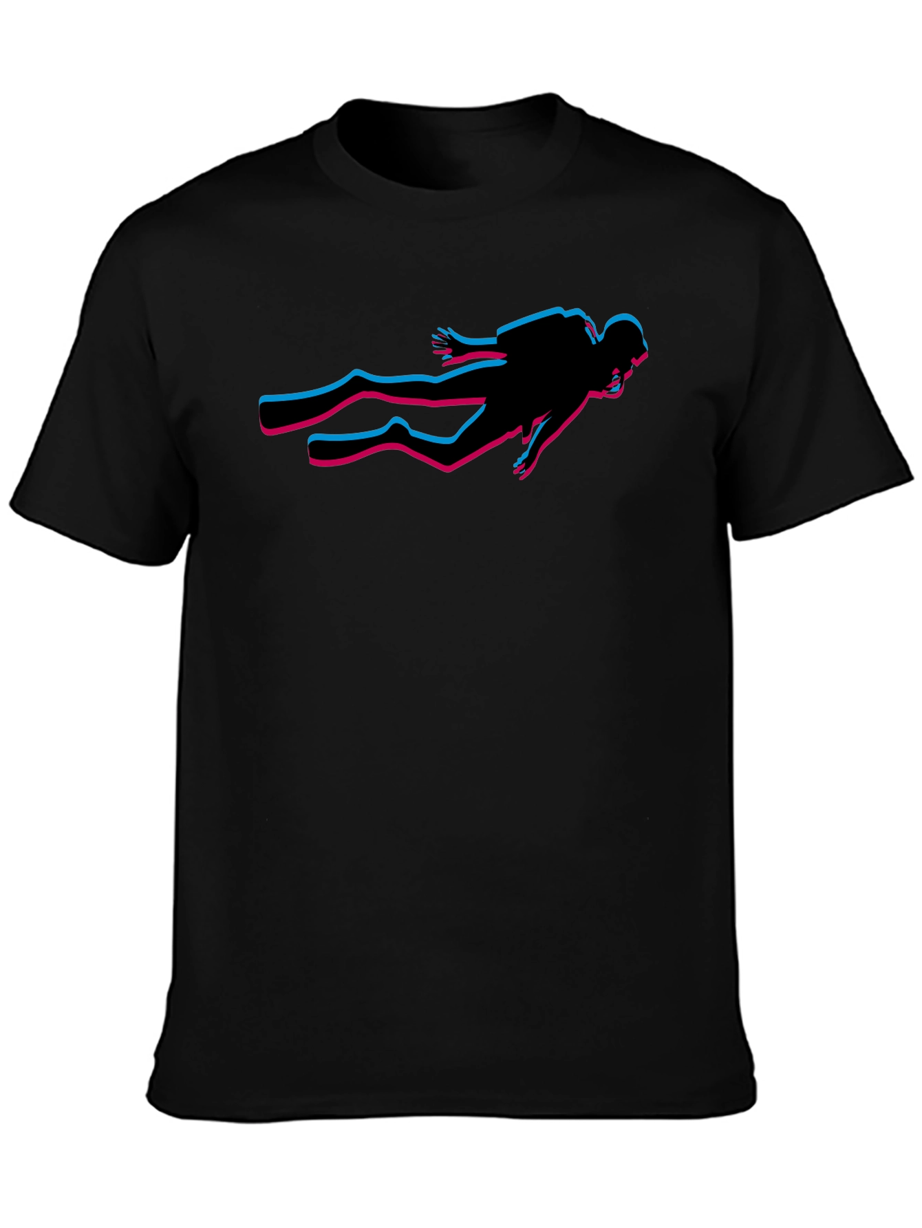 Diver Glitch T-Shirt - Stylish Graphic Tee