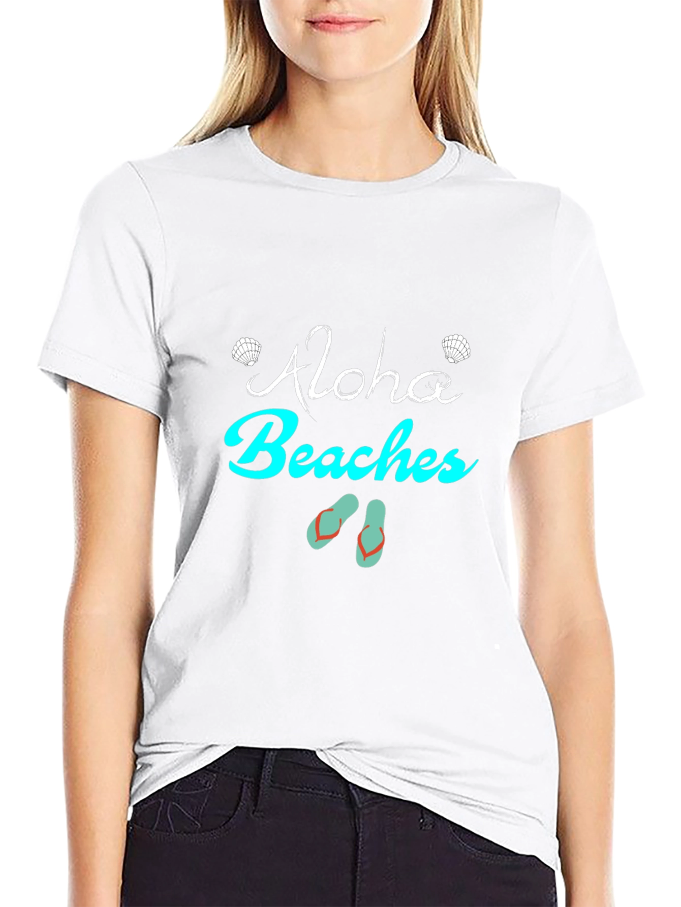 Aloha Beaches Graphic Print Tee