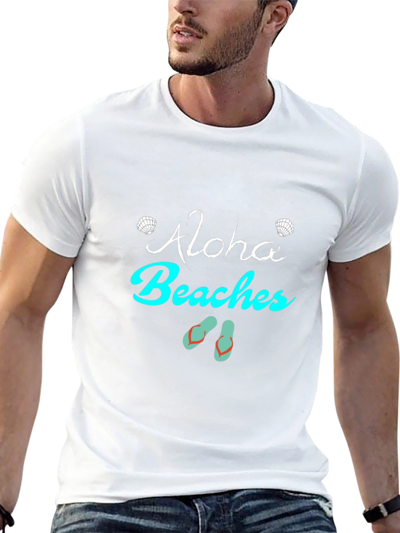 Aloha Beaches Graphic Print Tee