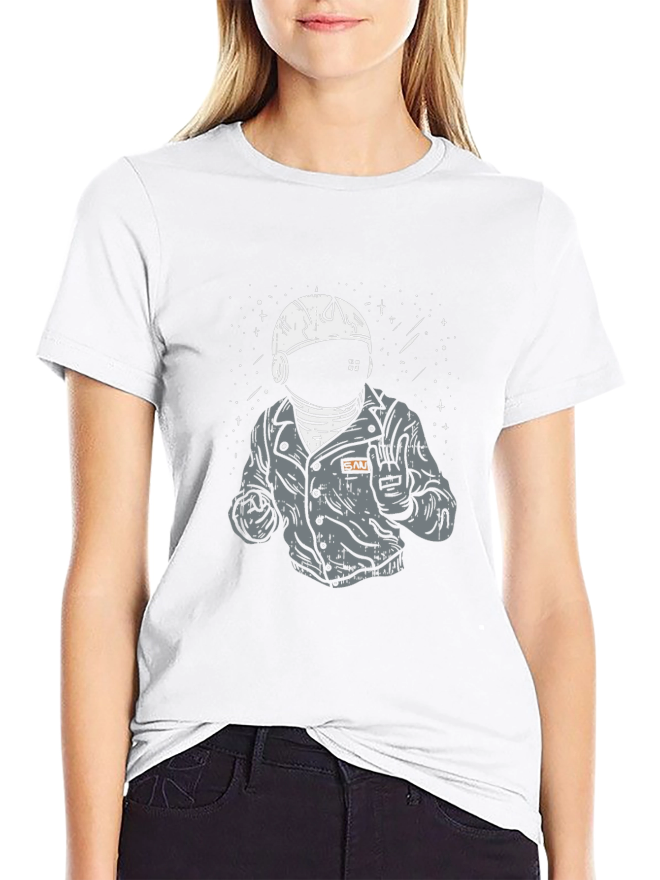 Astronaut Graphic Tee - Cool Space Design