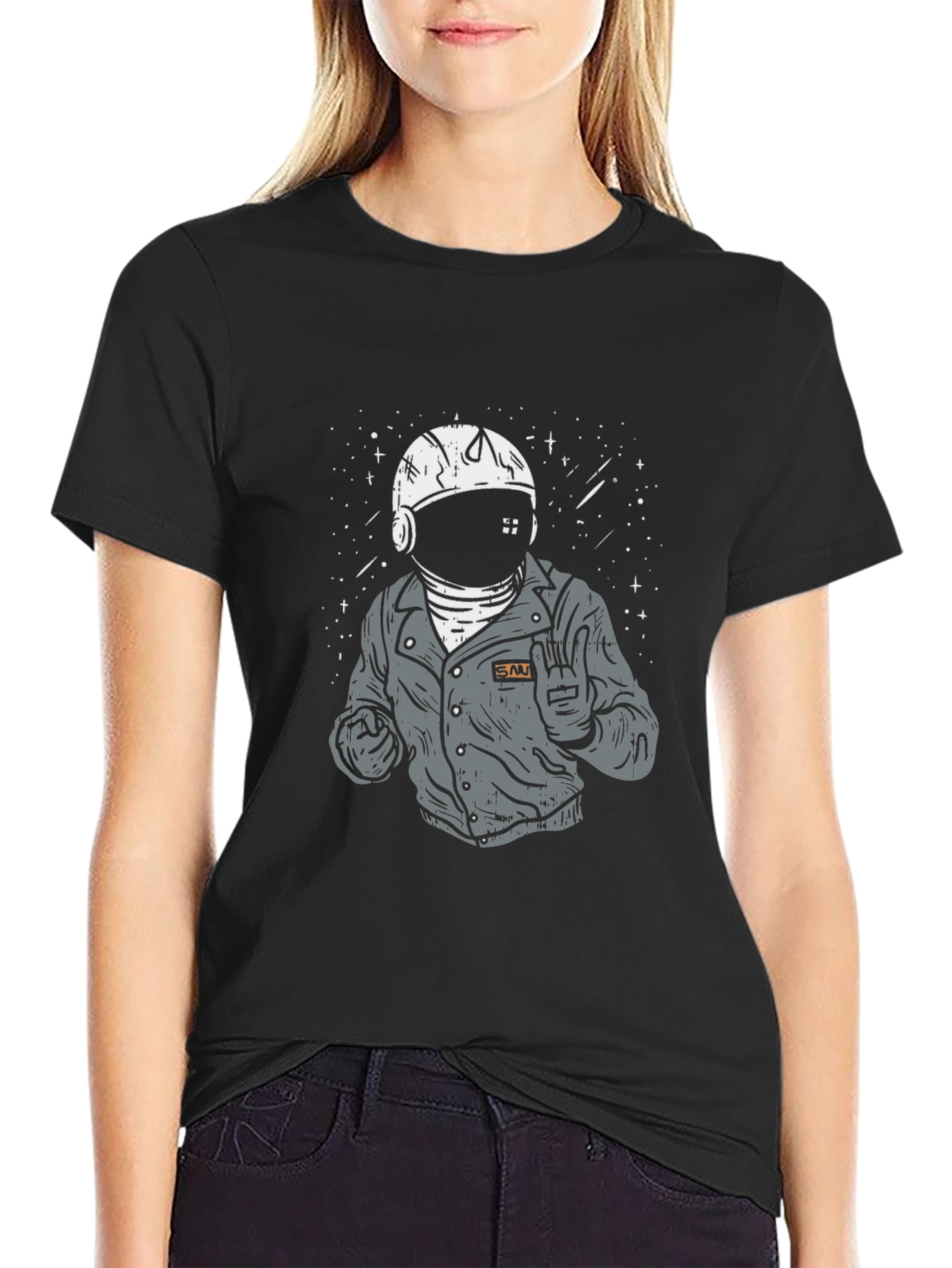 Astronaut Graphic Tee - Cool Space Design