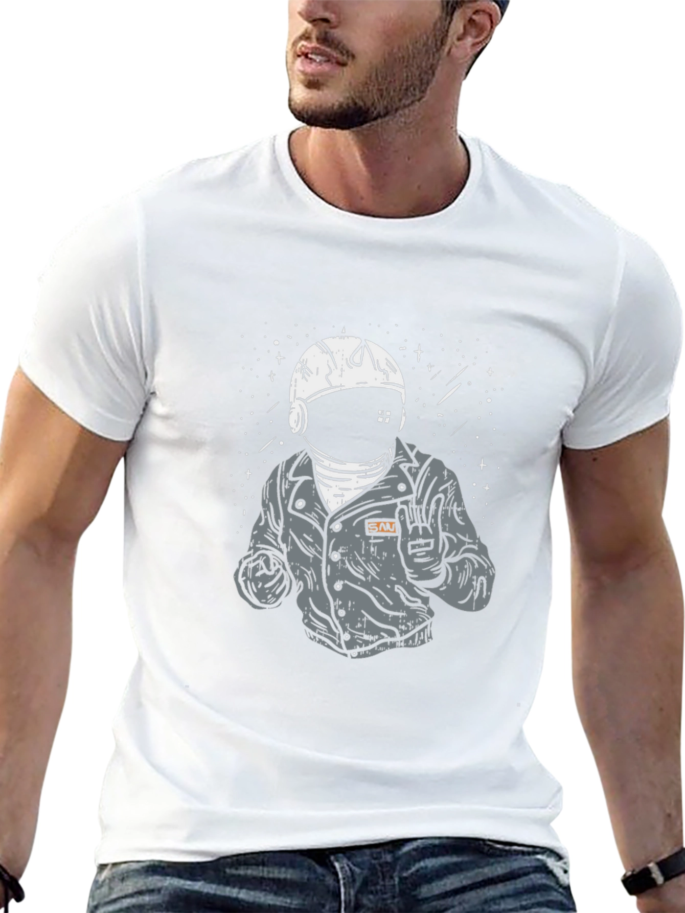 Astronaut Graphic Tee - Cool Space Design