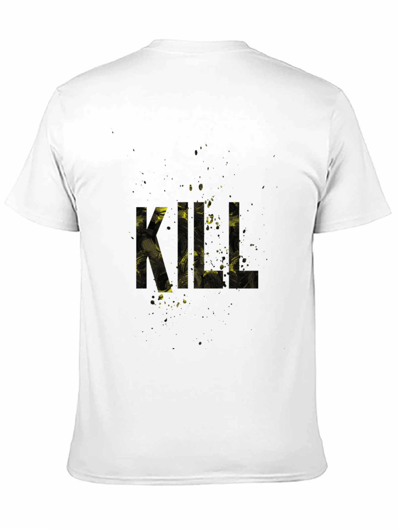 Edgy Kill Graphic Tee - Black Cotton T-Shirt