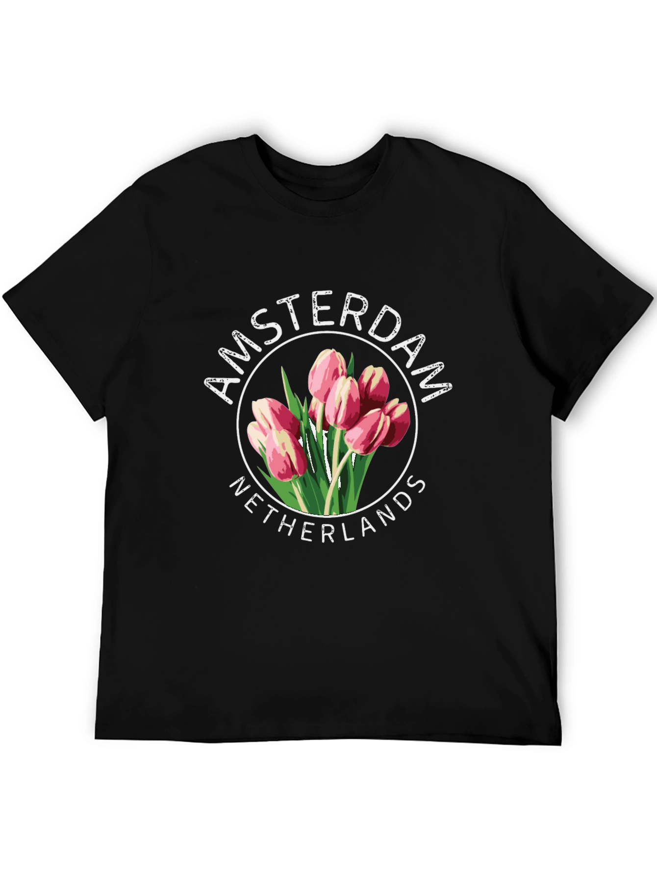 Amsterdam Netherlands Tulip Graphic T-Shirt