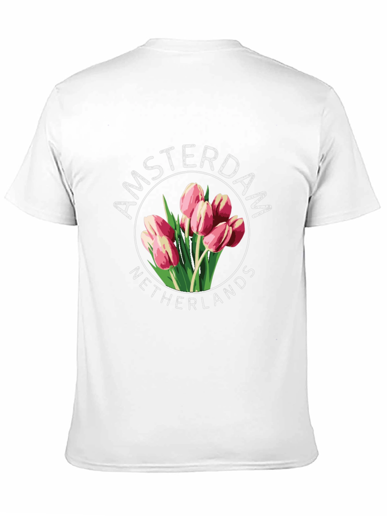 Amsterdam Netherlands Tulip Graphic T-Shirt