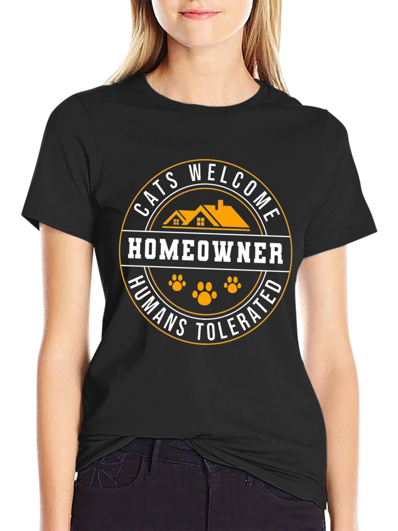 Cats Welcome Homeowner T-Shirt