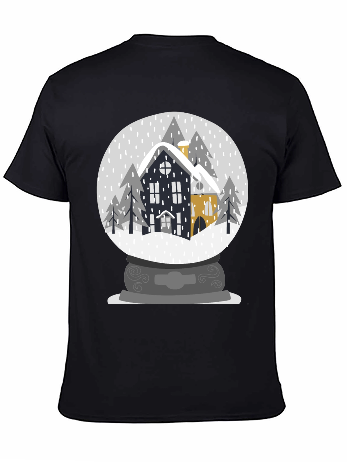 Winter Snow Globe House Graphic Tee