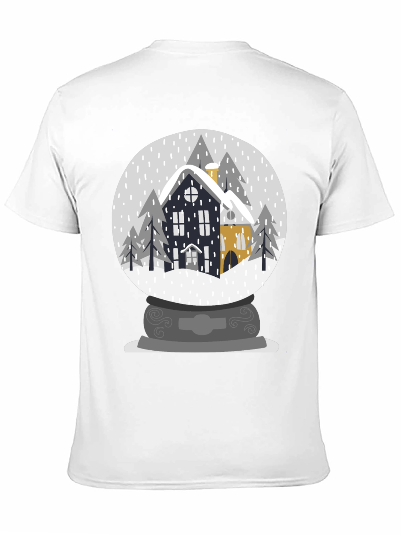 Winter Snow Globe House Graphic Tee