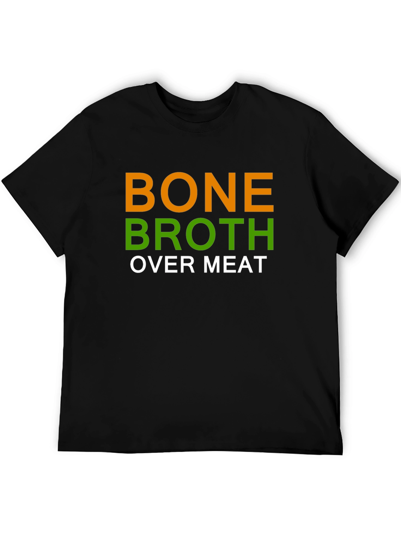 Bone Broth Over Meat Graphic Tee - Black