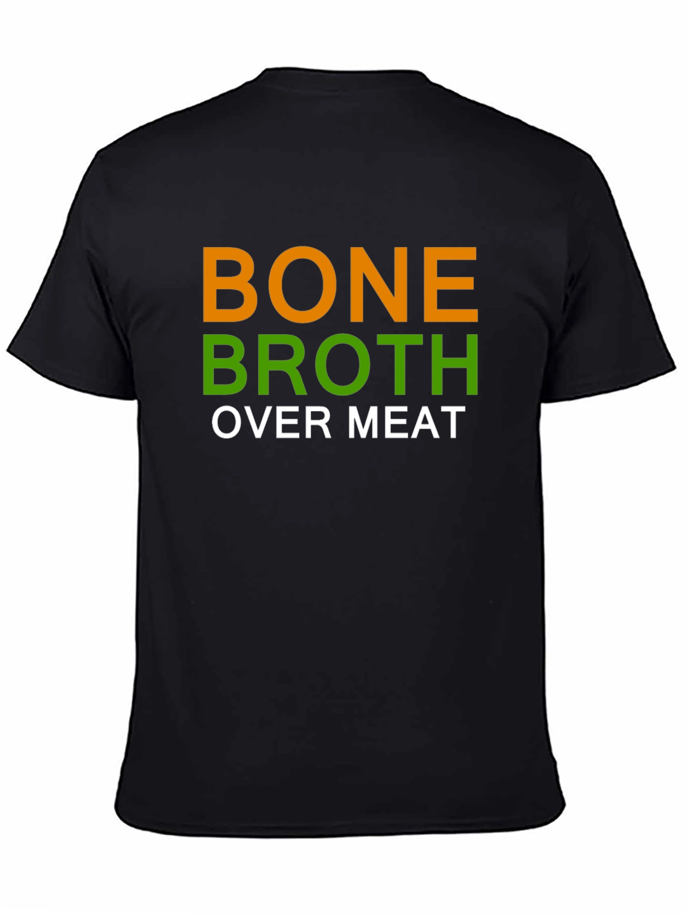 Bone Broth Over Meat Graphic Tee - Black