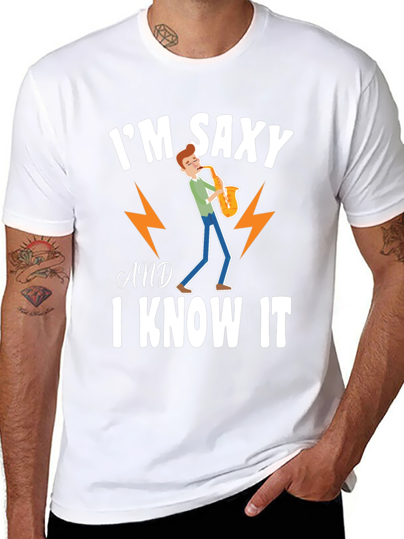 Im Saxy and I Know It Graphic T-Shirt